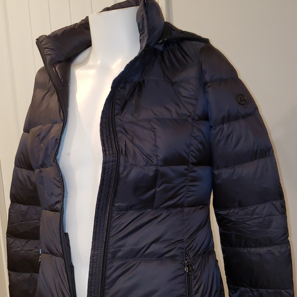 Michael Kors Hooded Long Packable Down Puffer XXS - Picture 6 of 15